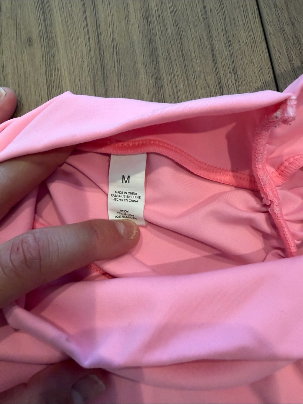 Women’s Pink High-Waist Bike Shorts - Picture 3 of 3